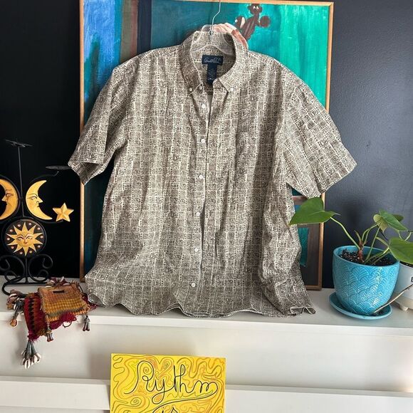Arnold Palmer Casual Button-Down Shirt in Earthy Tones L - Picture 3 of 16